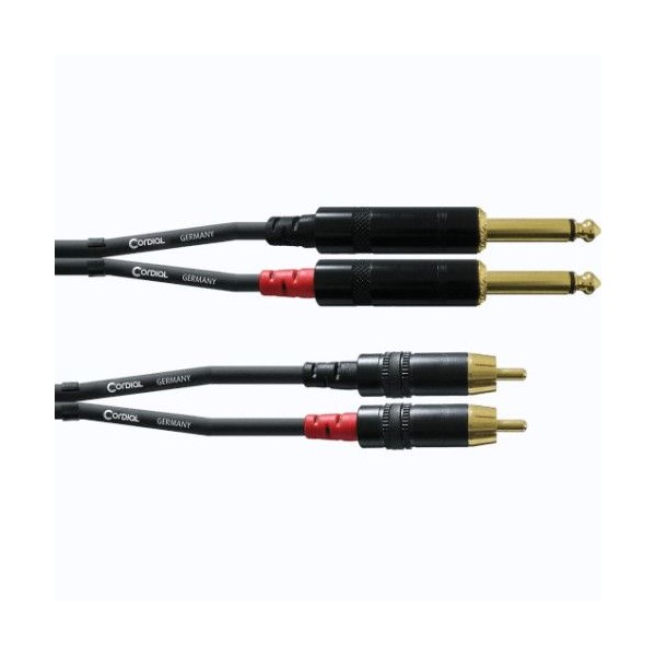 CORDON DOUBLE JACK VERS DOUBLE RCA 3 METRES