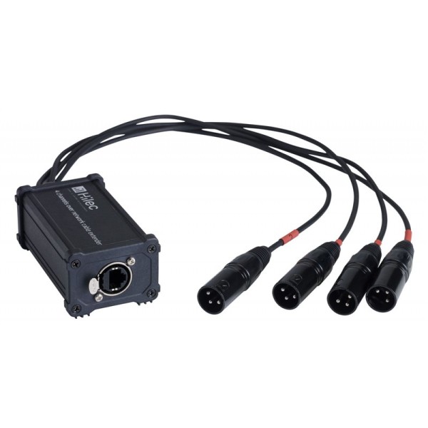 Boitier adaptateur RJ45 / XLR3M pour signal audio ou DMX