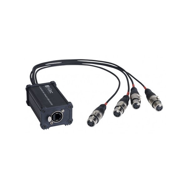 Boitier adaptateur RJ45 / XLR3F pour signal audio ou DMX